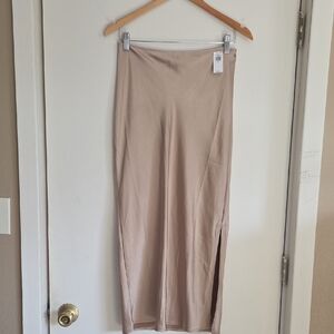 Champaign Satin Skirt
